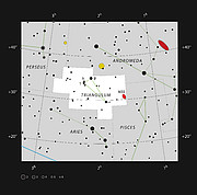 Galaxie M 33 v souhvězdí Trojúhelníku