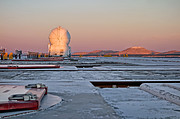Werkzaamheden op Cerro Armazones, gezien vanaf Paranal
