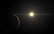 An artist’s view of the TOI-178 planetary system