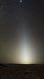 Zodiacal light seen from Paranal
