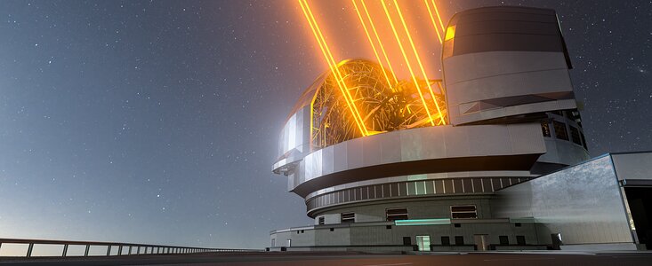 Artist's Impression of the ELT: A Sharp Eye on the Sky
